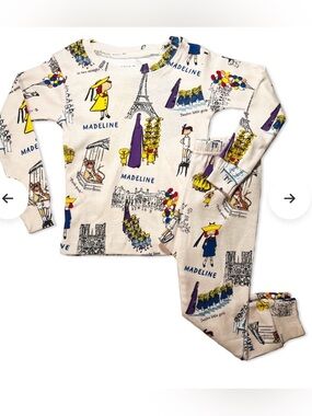 Books To Bed Pajamas. MADELINE.  PJs Sleepwear Girls Size 5